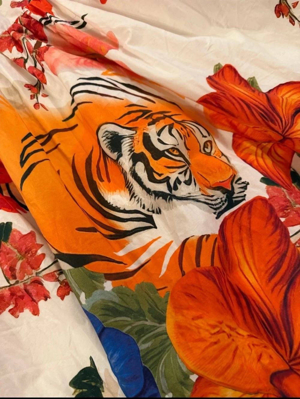 Anthropologie Maeve Strapless Tiger Printed Midi Dress Size XL - Picture 7 of 9